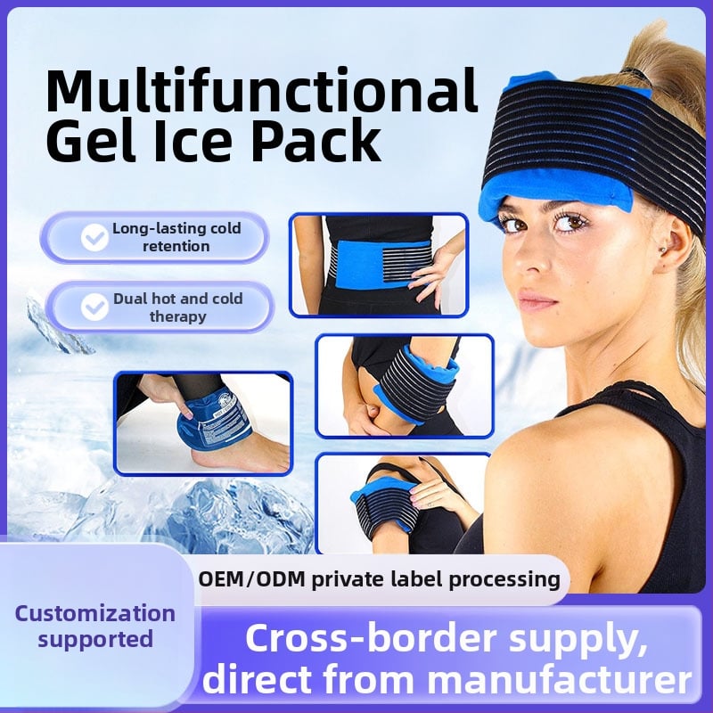Chuangnuo Гел лед пакет за горещо и студено лечение — облекчава болки в ставите и мускулите; за коляно, рамо и врата; нейлонова конструкция; 25 броя