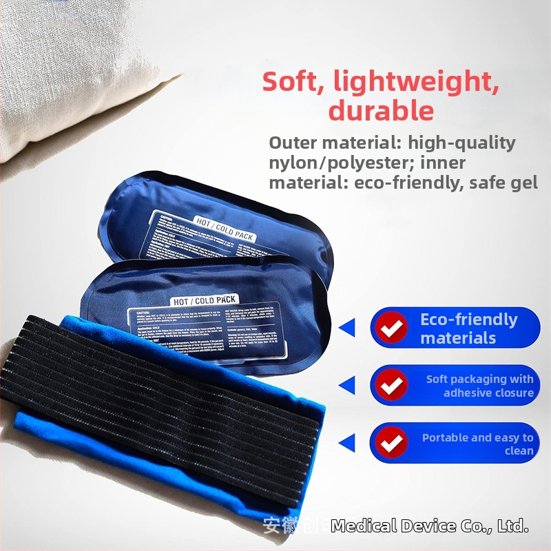 Chuangnuo Гел лед пакет за горещо и студено лечение — облекчава болки в ставите и мускулите; за коляно, рамо и врата; нейлонова конструкция; 25 броя