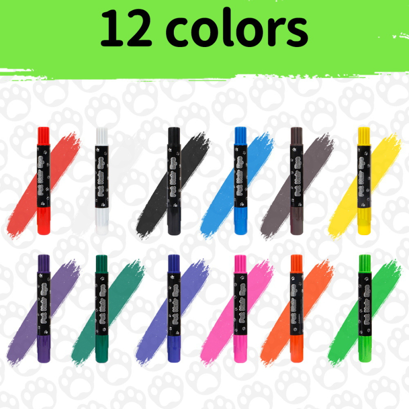 Палка за боядисване на козината на домашни любимци с кръгъл връх, корпус от PP, 5 g, поддръжка на персонализация и печат на лого