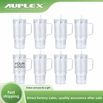 Izolēta krūze 40 oz, dubultās sienas, spīdīgais pulveris, ar salmiņu