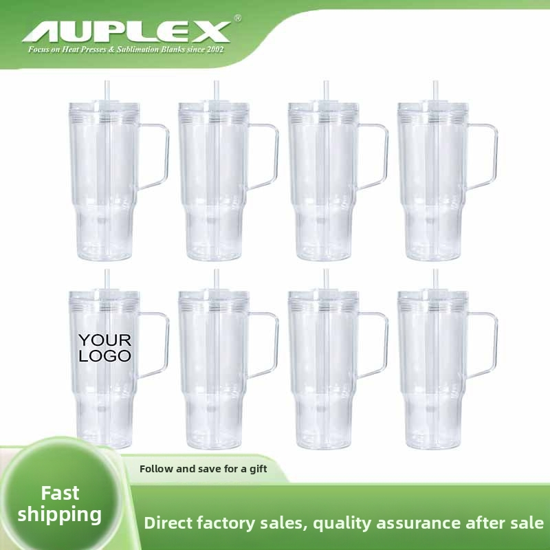 Izolačný pohár 40 oz, dvojstenný, trblietavý prášok, pohár so slamkou