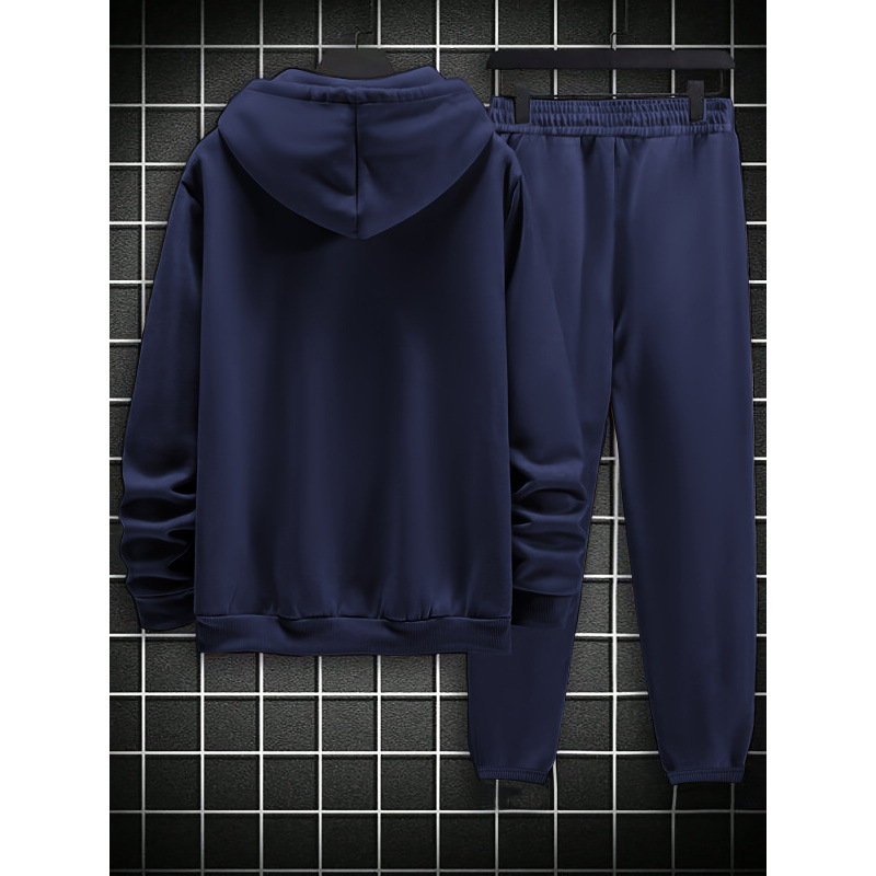 Muški hoodie s kapuljom i flis podstavom — Yoga Fitness, poliester, šifra jd601102193130113, zima 2025