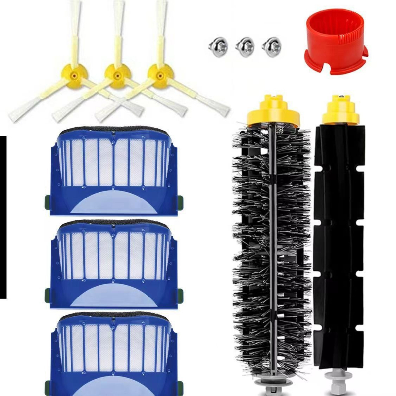 iRobot 500/600 robota putekļsūcēja piederumi: filtrs, sānu birste, rullīšu birste, modelis 054
