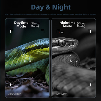 Συσκευή νυχτερινής όρασης με υπέρυθρη τεχνολογία, διπλού σωλήνα, IPS HD οθόνη, εξωτερικό ψηφιακό τηλεσκόπιο.