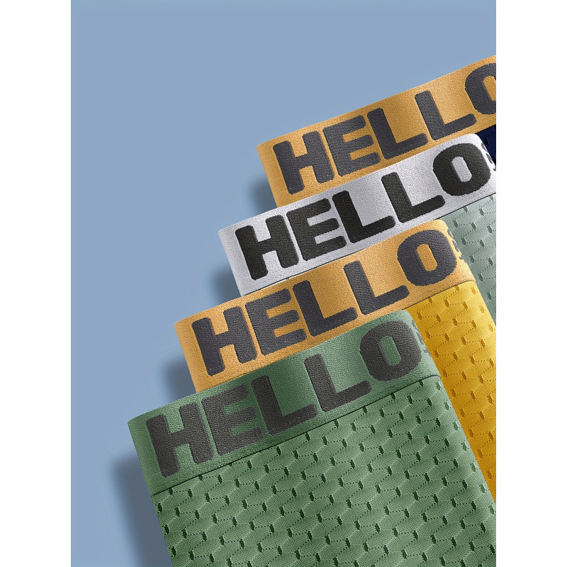 Vyriniai bokseriai su kvėpuojančia tinkleliu, žemas juosmuo, 6 vnt komplektas, pagrindinis audinys: 100% akrilas, kirkšnies įdaila: 100% medvilnė