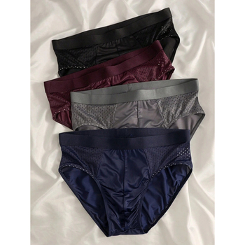 Moteriškos trikampio formos kelnaitės iš nailono, kvėpuojantis tinklelis, vienos spalvos, patogu, premium įspūdis