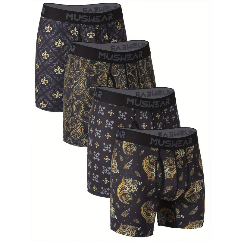 Vīriešu ātrās žāvēšanas bokseru komplekts — ārējais materiāls 100% akrils, zems viduklis