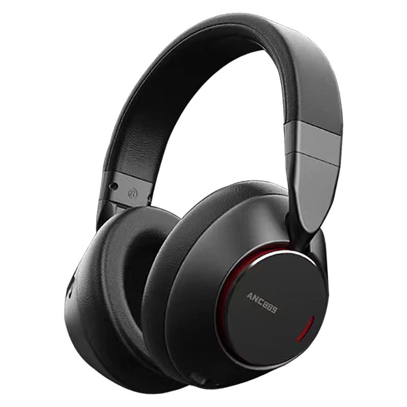 Căști cu anulare activă a zgomotului (ANC), fără fir, Bluetooth 5.3, rază 10 m, autonomie peste 8 h, IPX4, pentru PC