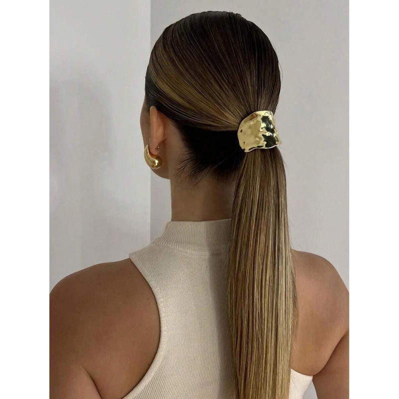 Matu sprādze (Duck Clip) – Geometriskas dekorācijas; Titāna sakausējuma ieliekums; Materiāls: Cits; Preces numurs: sh40812531; Ziemas 2025 kolekcija