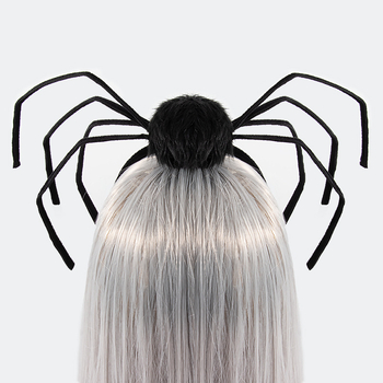 Αποκριάτικη κορδέλα για το κεφάλι – Spider Queen, ύφασμα, ημιχειροποίητη και ημι-μηχανική κατασκευή, Coffee pai