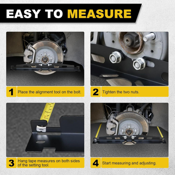 Комплект инструменти за подравняване на колелата със toe plate, универсален, snap-on монтаж