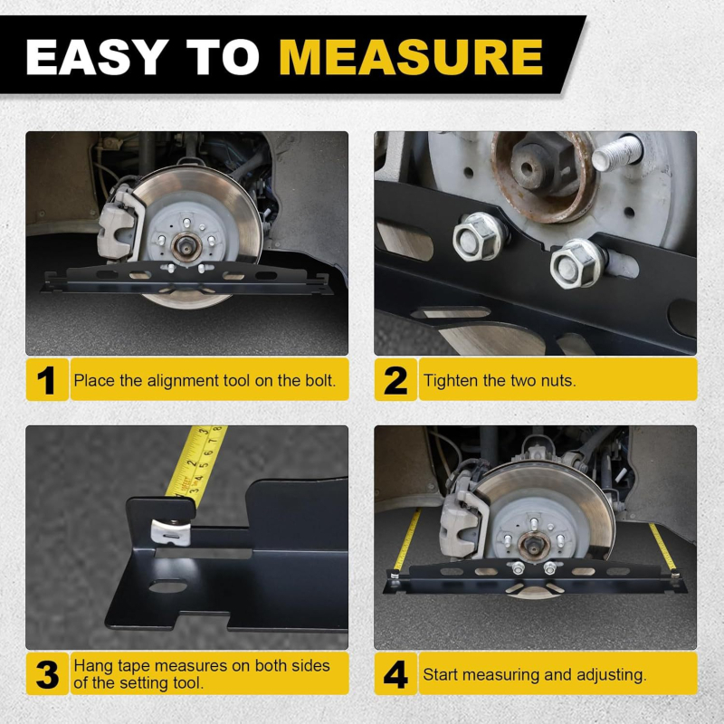 Комплект инструменти за подравняване на колелата със toe plate, универсален, snap-on монтаж
