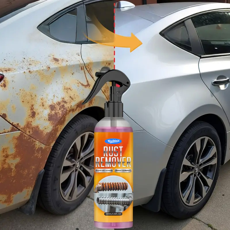 Kineshinex Sprej za uklanjanje hrđe, bez mirisa, za vozila od nehrđajućeg čelika i kućanske posude – anti-rđa, rok trajanja 3 godine, Šifra artikla 69-40-CXJ09