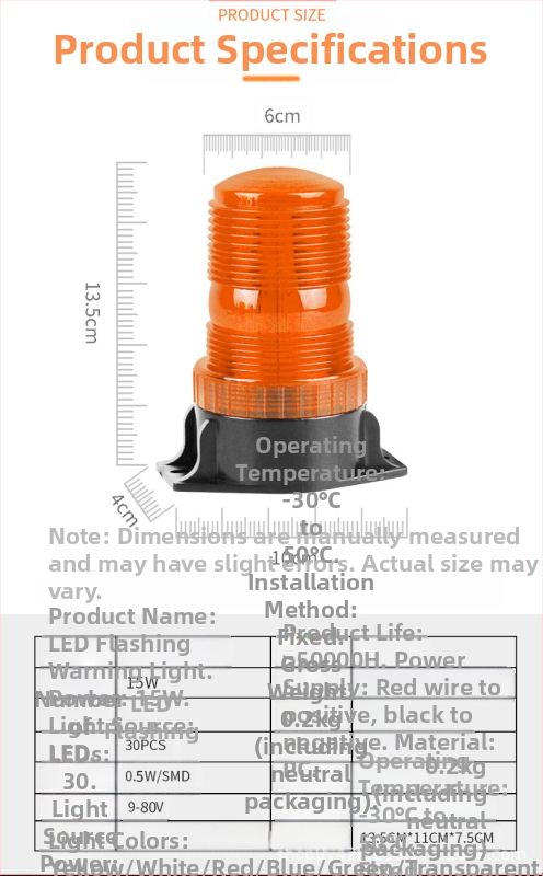 LED strešné výstražné svetlá pre vysokozdvižné vozíky, školské autobusy a stavebné vozidlá, blikanie signálnych svetiel, univerzálna kompatibilita