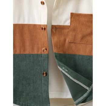 Bērnu garās piedurknēs krekls no Lyocell auduma, brīvs piegriezums, pogu priekšā, vecums 3–8 gadi