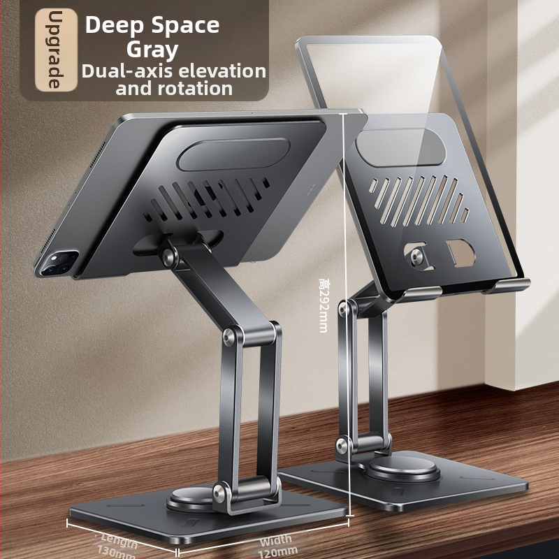 Pagriežams saliekamais planšetes statīvs, pacelšanas tips, metāla balsts, svars 588,3 g, XUNDD