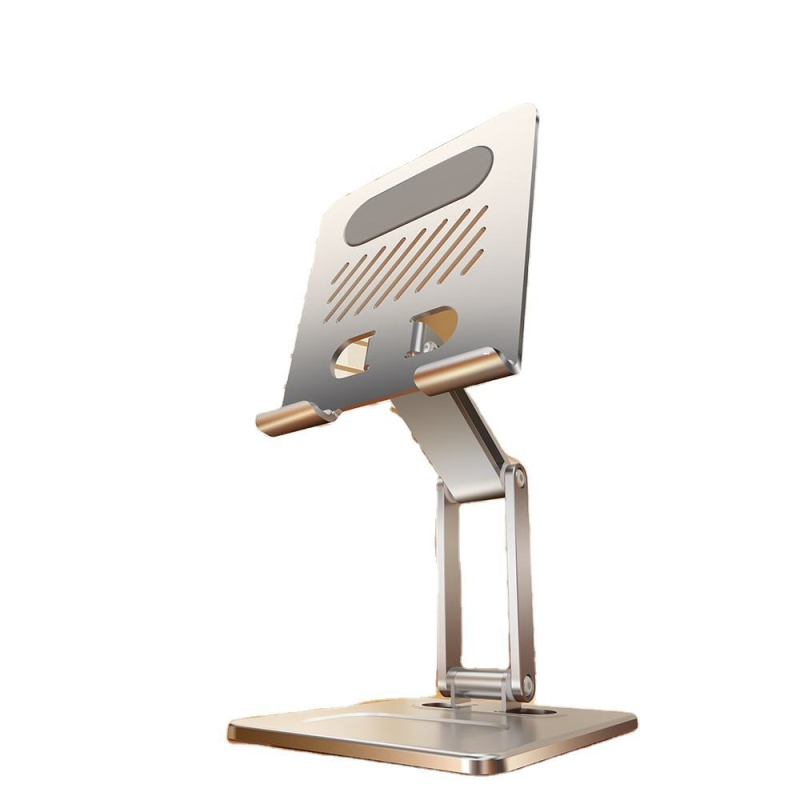 Suport rotativ reglabil pentru tabletă, suport metalic de birou pentru iPad/tablet, model Rotating Folding Bracket, greutate 588,3 g