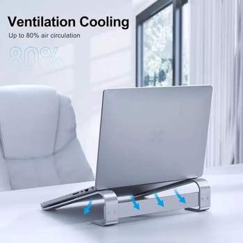 Suport pentru laptop din aliaj de aluminiu, reglaj înălțime, portabil, disipare a căldurii
