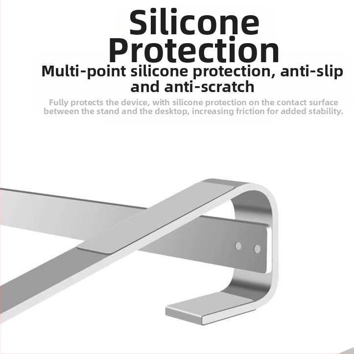 Стойка за лаптоп от алуминиева сплав, височинно регулируема, преносима и с разсейване на топлината