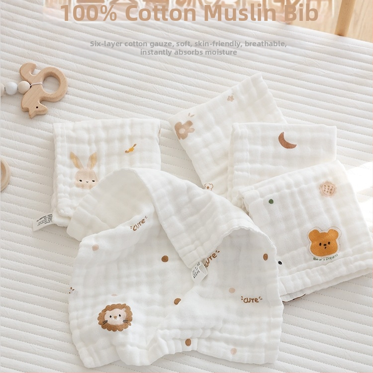 Dječji ubrus od pamuka s gazom, nježni ručnik za lice za djecu 3–8 godina