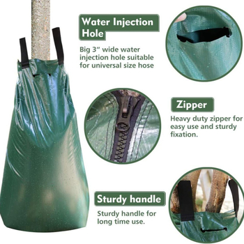 Jinxiang Pilienu laistīšanas maisiņš kokiem, modelis C1025, PVC režģa audums/PE