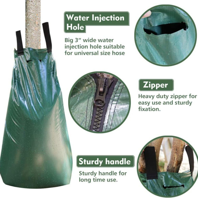 Jinxiang Pilienu laistīšanas maisiņš kokiem, modelis C1025, PVC režģa audums/PE