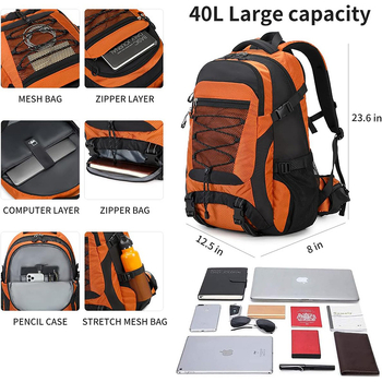 Planinski ruksak, 40L kapacitet, Oxford materijal, zaštita leđa, unisex, za aktivnosti na otvorenom