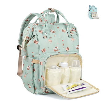 Sulankstoma mamos ir kūdikio kuprinė su didele talpa, paprastas dizainas, daugiafunkcinė lauko trumpoms kelionėms