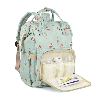 Sulankstoma mamos ir kūdikio kuprinė su didele talpa, paprastas dizainas, daugiafunkcinė lauko trumpoms kelionėms