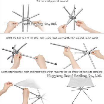 Foc de tabără portabil, suport pliabil pentru lemne de foc — Brand: Other; Ambalaj: Un singur pachet; Categoria: 39534373383