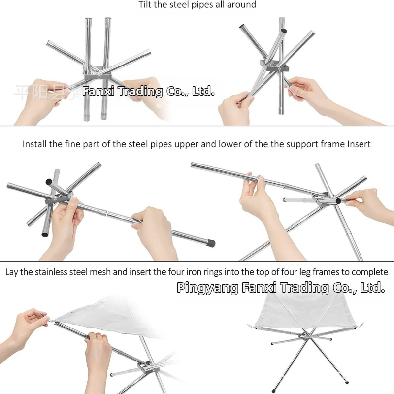 Prenosné zložené ohnisko na kempovanie — Značka: Iné; Balenie: Jedno balenie; Kategória: 39534373383
