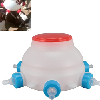 Pieninis šėrimo įrenginys kiauliukams ir avioms su spenelių buteliu