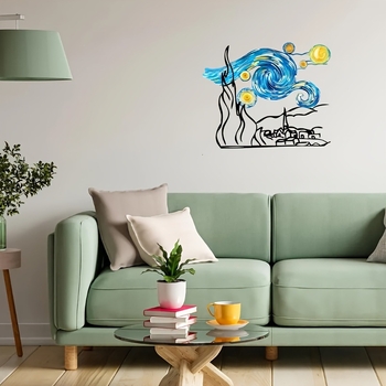 Geležinė geometrinė sienų meno kūrinys, šiuolaikinis minimalistinis stilius, tinkamas namams, biurui, sodui