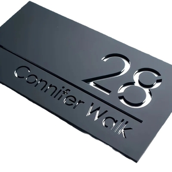 Akrilni reklamni natpis, kvadratni privezak, UV ispis, prilagodljiv, jednostavan modern stil