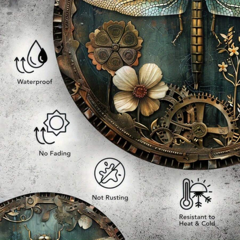 Metalen zidni znak za dekoraciju prostora — Metalna zidna umjetnost, Šifra artikla: SH50539151, Materijal: Metal