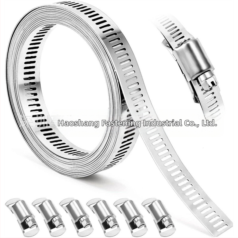 DIY хомут за маркуч от 304 неръждаема стомана — американски стил, дебелина 0.7, ширина на лентата 13