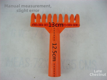 Műanyag kilencfogú gereblye, többfunkciós, kézi kerti eszköz
