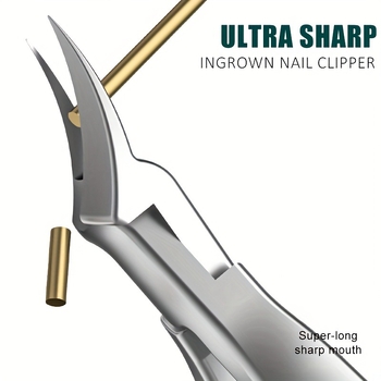 Ψαλίδια νυχιών ποδιού για ενδορριζικά νύχια, πλαστικό + ανοξείδωτο ατσάλι, σχεδιασμός αυλακώσεων νυχιών, εγχώρια μάρκα