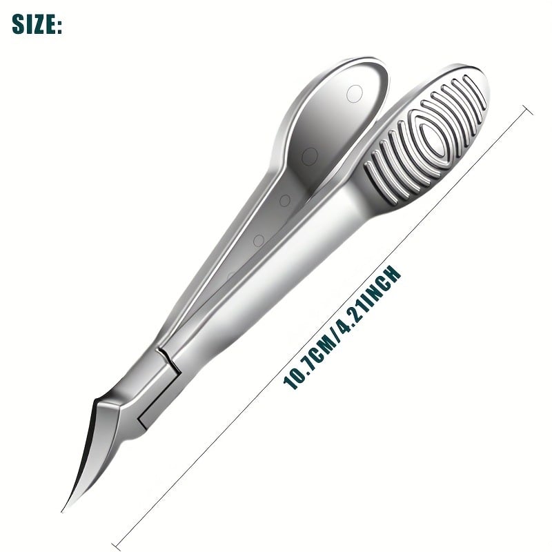 Ψαλίδια νυχιών ποδιού για ενδορριζικά νύχια, πλαστικό + ανοξείδωτο ατσάλι, σχεδιασμός αυλακώσεων νυχιών, εγχώρια μάρκα