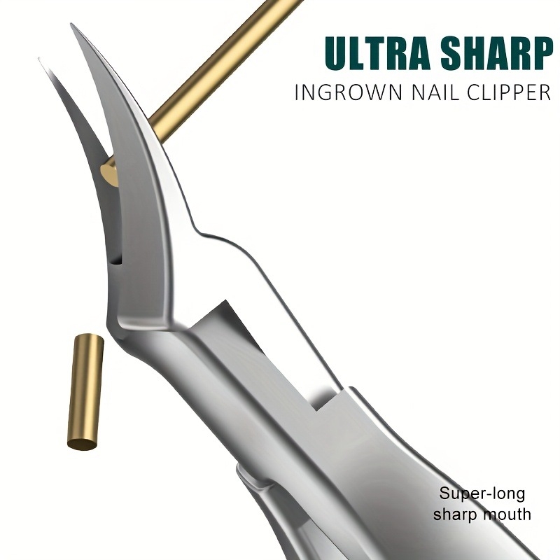 Ψαλίδια νυχιών ποδιού για ενδορριζικά νύχια, πλαστικό + ανοξείδωτο ατσάλι, σχεδιασμός αυλακώσεων νυχιών, εγχώρια μάρκα