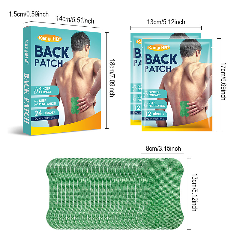 KanyeHB plasture pentru talie - țesătură nețesută, autoîncălzire, 500 buc, logo tipărit