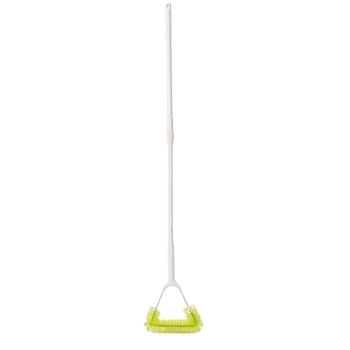 Почистваща четка за прозоречни мрежи с дълга телескопична дръжка, PP конструкция, ръчно средство за почистване на високи прозорци