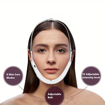 USB-töltésű hordozható arc- és nyakmasszírozó, vibrációs masszázs, 1 masszázsfej