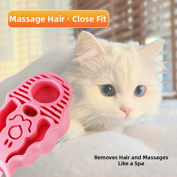 Kummīgā masāžas suka mājdzīvniekiem – peldēšanai un kažokādas kopšanai, piemērota kaķiem un suņiem