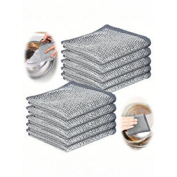 G6028 Čelična scrub pad s mrežastim krpom, jedan komad