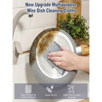 G6028 Čelična scrub pad s mrežastim krpom, jedan komad