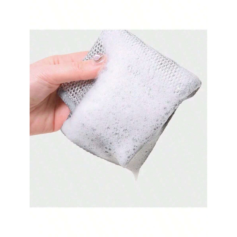 G6028 Čelična scrub pad s mrežastim krpom, jedan komad