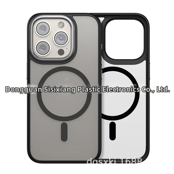 Telefono dėklas iPhone 13/14/15/16 Pro su frostuotu paviršiumi, magnetiniu objektyvu ir 3-in-1 kritimo apsauga (PC+TPU)