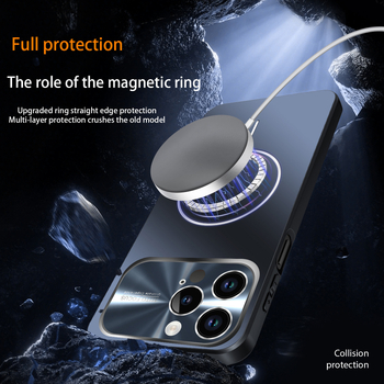 iPhone 17 Pro Max dėklas (Magnetinis, Anti-drop, Matinis PC, Pilna apsauga, Minimalistinis)