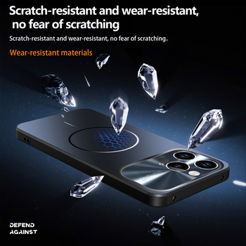 iPhone 17 Pro Max dėklas (Magnetinis, Anti-drop, Matinis PC, Pilna apsauga, Minimalistinis)